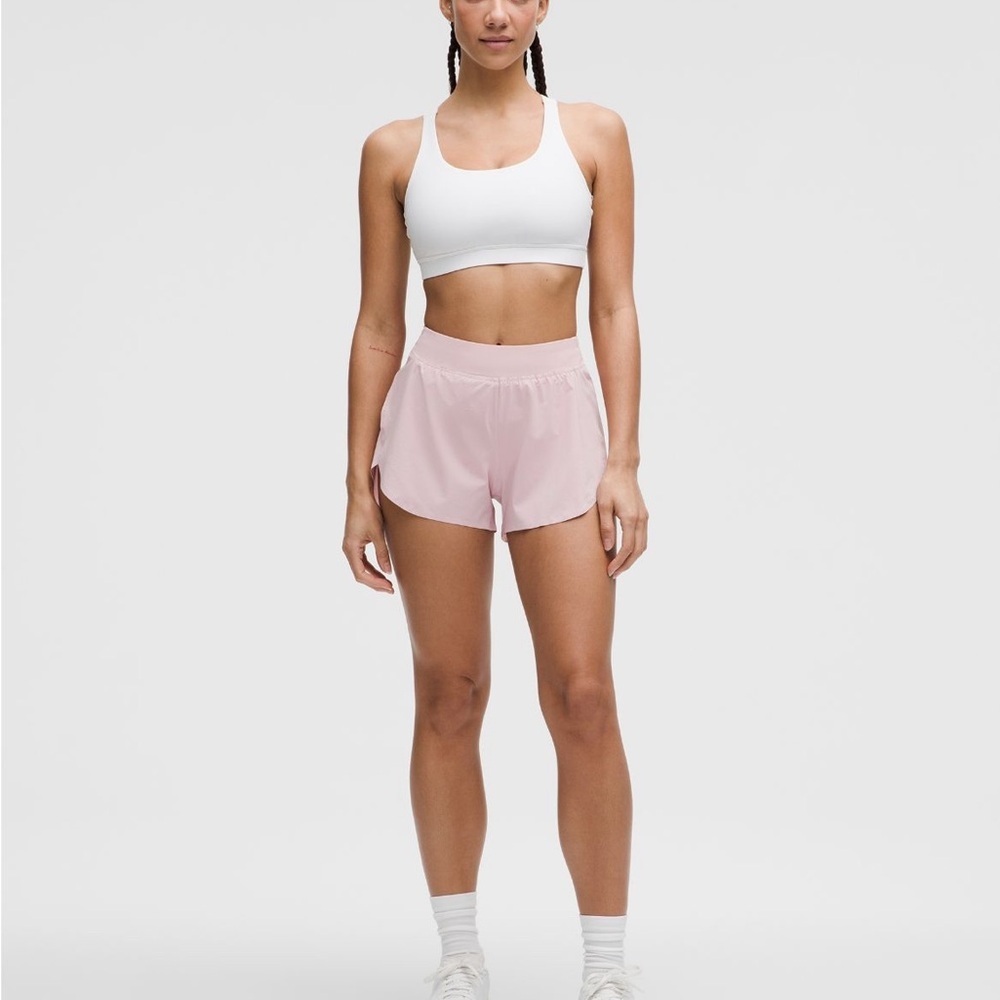 Lululemon Athletica fast and free Light Pink Shorts - Picture 2 of 3